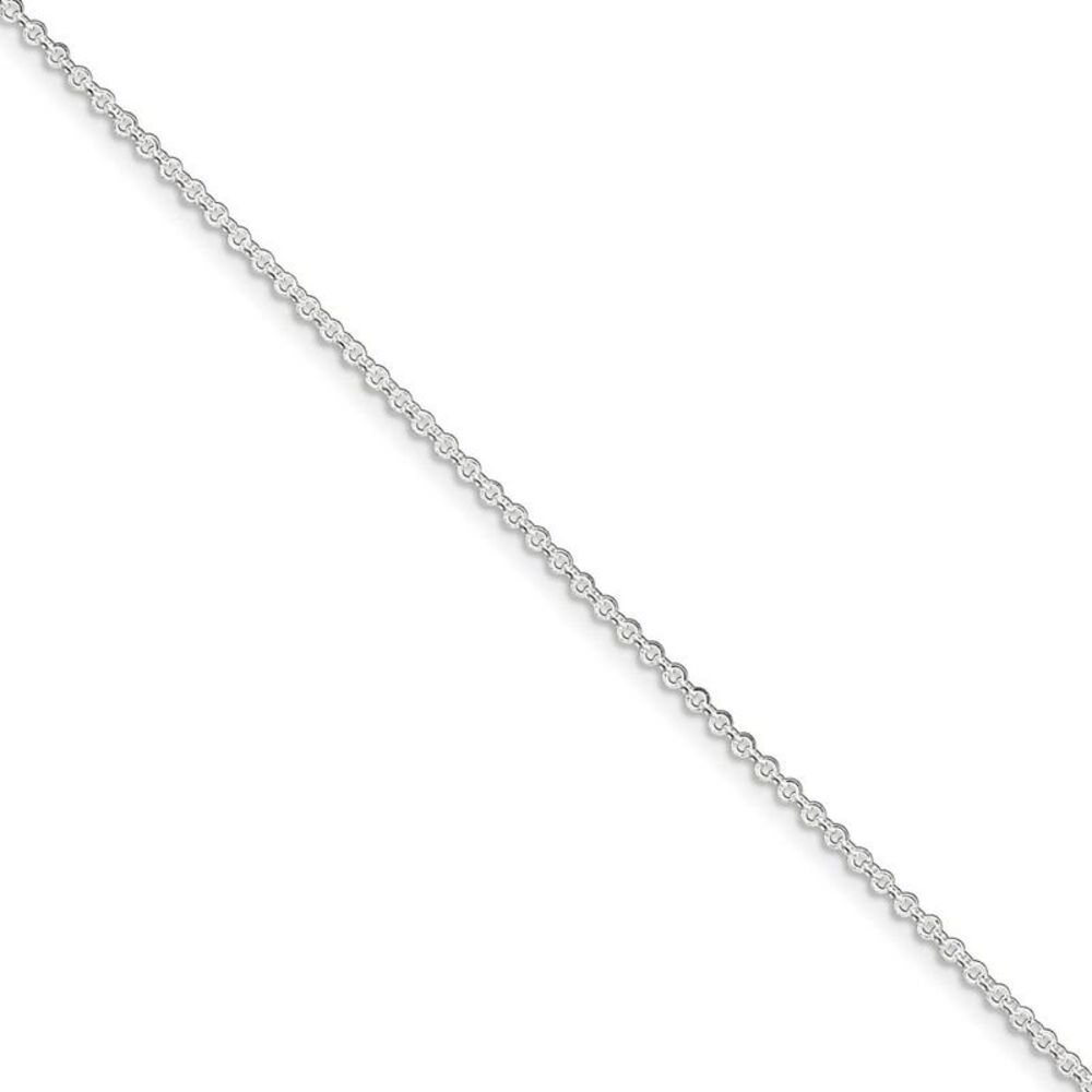 Sterling Silver 1.5mm Rolo Chain Anklet, 9 Inch
